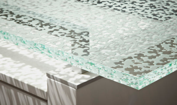 Essentials for Living Krystal Lunar 59" x 20" Console Table Top JB.2618.ELG