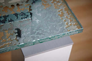 Essentials for Living Krystal Lunar 59" x 20" Console Table Top JB.2618.ELG