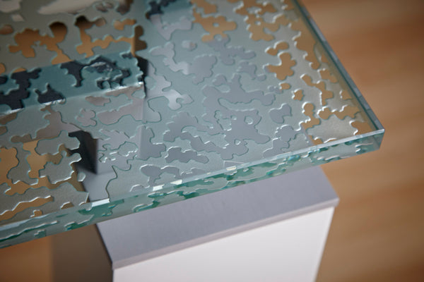 Essentials for Living Krystal Lunar 59" x 20" Console Table Top JB.2618.ELG