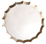 Round Scalloped Mirror