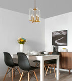 Bethel Bronze Chandelier in Metal & Acrylic