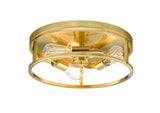 Bethel Gold Flush Mount in Iron