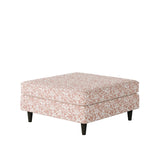 Fusion 170-C Transitional Cocktail Ottoman 170-C Clover Coral 38" Square Cocktail Ottoman