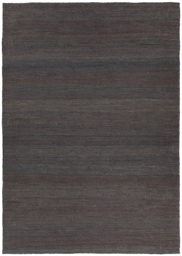 Chandra Rugs Mabel 100% Jute Hand-Woven Contemporary Rug Charcoal 7'9 x 10'6
