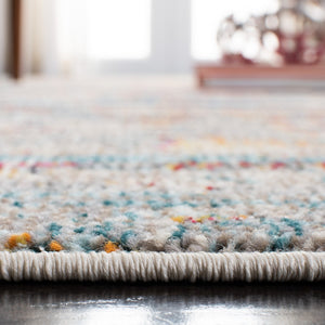 Madison 400 Madison 419 Contemporary Power Loomed Polypropylene Friese Rug Grey / Turquoise