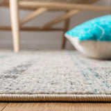 Madison 400 Madison 422 Contemporary Power Loomed Polypropylene Friese Rug Grey / Blue