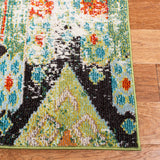 Madison 400 Madison 422 Contemporary Power Loomed Polypropylene Friese Rug Green / Orange