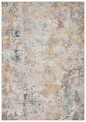 Madison 400 Madison 453 Contemporary Power Loomed Polypropylene Friese Rug Grey / Gold