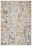 Madison 400 Madison 453 Contemporary Power Loomed Polypropylene Friese Rug Grey / Gold