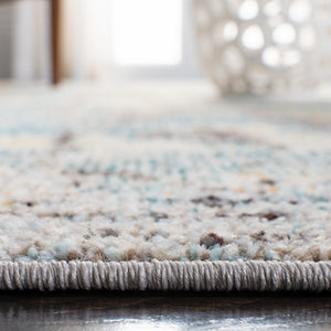 Madison 400 Madison 457 Contemporary Power Loomed Polypropylene Friese Rug Grey / Blue