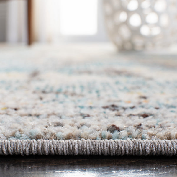 Madison 400 Madison 457 Contemporary Power Loomed Polypropylene Friese Rug Grey / Blue