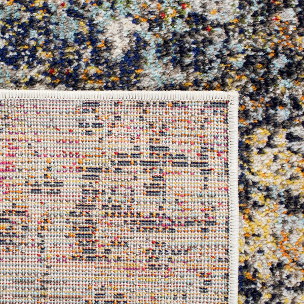 Madison 400 Madison 460 Contemporary Power Loomed Polypropylene Friese Rug Black / Gold