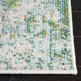 Madison 400 Madison 499 Contemporary Power Loomed Polypropylene Friese Rug Green / Blue