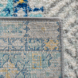 Madison 700 Madison 797 Bohemian Power Loomed 65% Polypropylene 21% Jute 7% Polyester 7% Cotton Rug Grey / Turquoise