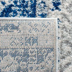 Madison 700 Madison 797 Bohemian Power Loomed 65% Polypropylene 21% Jute 7% Polyester 7% Cotton Rug Silver / Navy