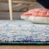 Madison 700 Madison 797 Bohemian Power Loomed 65% Polypropylene 21% Jute 7% Polyester 7% Cotton Rug Denim Blue / Purple