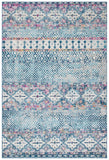 Madison 700 Madison 797 Bohemian Power Loomed 65% Polypropylene 21% Jute 7% Polyester 7% Cotton Rug Denim Blue / Purple