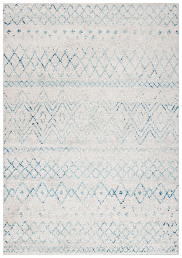 Madison 700 Madison 798 Bohemian Power Loomed 65% Polypropylene 21% Jute 7% Polyester 7% Cotton Rug Ivory / Aqua