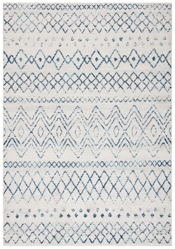 Madison 700 Madison 798 Bohemian Power Loomed 65% Polypropylene 21% Jute 7% Polyester 7% Cotton Rug Ivory / Navy