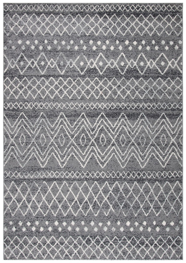 Madison 700 Madison 798 Bohemian Power Loomed 65% Polypropylene 21% Jute 7% Polyester 7% Cotton Rug Charcoal / Ivory