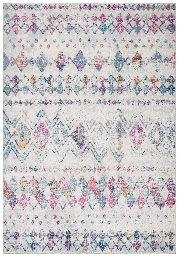 Madison 700 Madison 798 Bohemian Power Loomed 65% Polypropylene 21% Jute 7% Polyester 7% Cotton Rug Grey / Purple