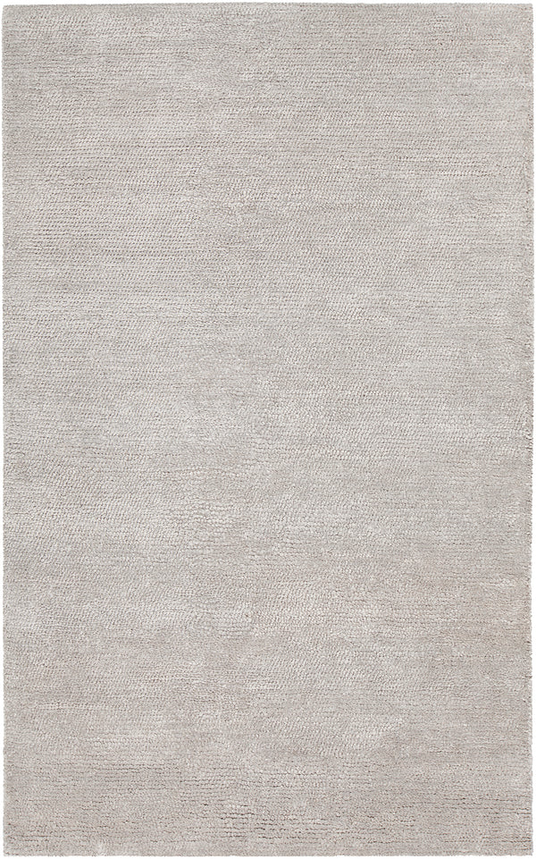 Chandra Rugs Mae 70% Wool + 30% Viscose Hand-Woven Contemporary Rug Silver 9' x 13'