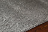 Chandra Rugs Mae 70% Wool + 30% Viscose Hand-Woven Contemporary Rug Silver 9' x 13'