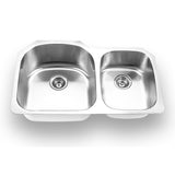 Yosemite Home Decor Yosemite Home Decor 20.5" x 33.5" Stainless Steel Undermount Double Sink MAG3320-YHD