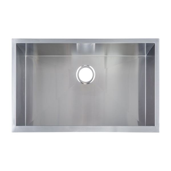 Yosemite Home Decor Yosemite Home Decor 19" x 32" Stainless Steel Undermount Right-Angled Single Sink MAGRA3219C-YHD