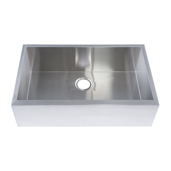 Yosemite Home Decor Yosemite Home Decor 19" x 32" Stainless Steel Undermount Right-Angled Single Sink MAGRA3219C-YHD