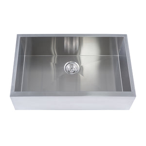 Yosemite Home Decor Yosemite Home Decor 19" x 32" Stainless Steel Undermount Right-Angled Single Sink MAGRA3219C-YHD