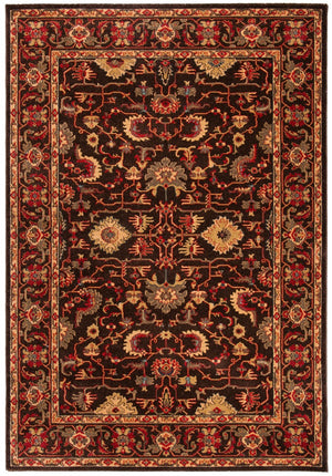 Mahal 693 Transitional Power Loomed Polypropylene Pile Rug Brown / Beige
