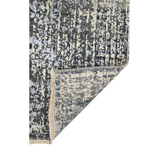 AMER Rugs Majestic MAJ-1 Hand-Knotted Abstract Modern & Contemporary Area Rug Gray/Blue 10' x 14'