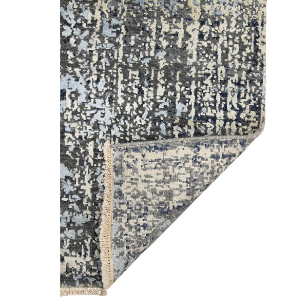 AMER Rugs Majestic MAJ-1 Hand-Knotted Abstract Modern & Contemporary Area Rug Gray/Blue 10' x 14'