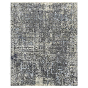 AMER Rugs Majestic MAJ-1 Hand-Knotted Abstract Modern & Contemporary Area Rug Gray/Blue 10' x 14'
