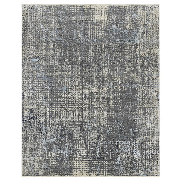 AMER Rugs Majestic MAJ-1 Hand-Knotted Abstract Modern & Contemporary Area Rug Gray/Blue 10' x 14'