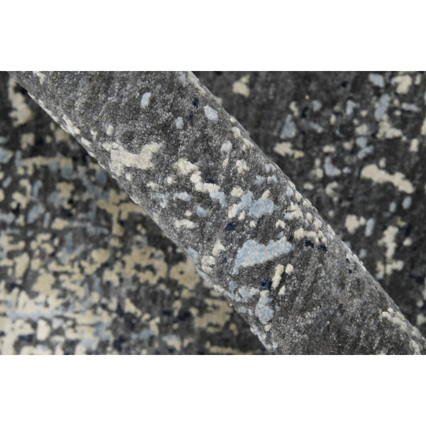 AMER Rugs Majestic MAJ-1 Hand-Knotted Abstract Modern & Contemporary Area Rug Gray/Blue 10' x 14'