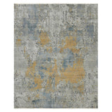 AMER Rugs Majestic MAJ-10 Hand-Knotted Abstract Modern & Contemporary Area Rug Orange/Blue 10' x 14'