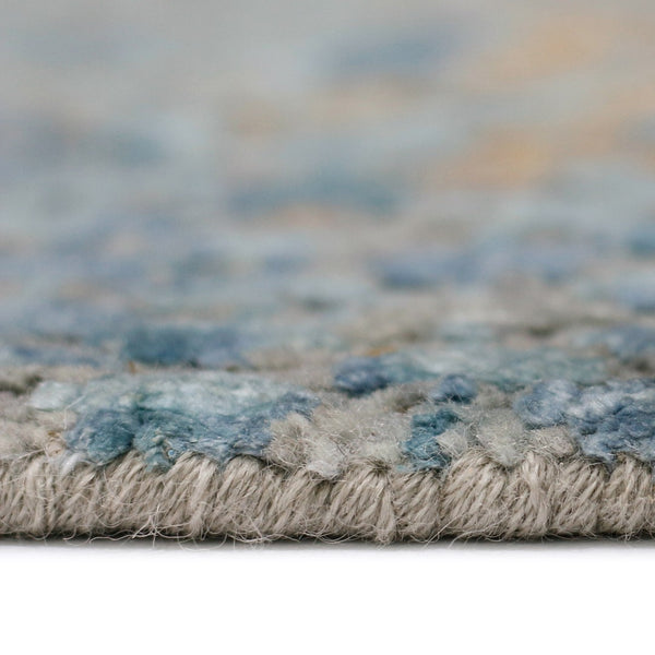 AMER Rugs Majestic MAJ-10 Hand-Knotted Abstract Modern & Contemporary Area Rug Orange/Blue 10' x 14'