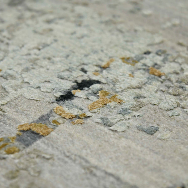 AMER Rugs Majestic MAJ-19 Hand-Knotted Abstract Modern & Contemporary Area Rug Blue/Yellow 10' x 14'