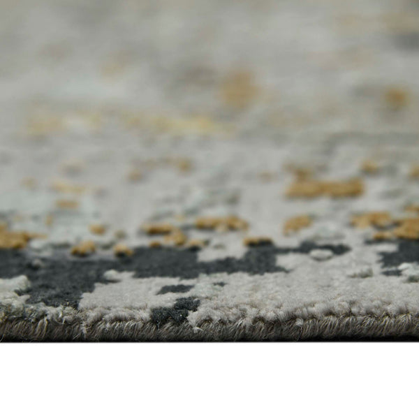 AMER Rugs Majestic MAJ-19 Hand-Knotted Abstract Modern & Contemporary Area Rug Blue/Yellow 10' x 14'