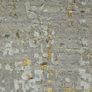 AMER Rugs Majestic MAJ-19 Hand-Knotted Abstract Modern & Contemporary Area Rug Blue/Yellow 10' x 14'