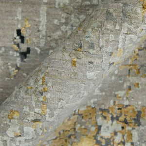 AMER Rugs Majestic MAJ-19 Hand-Knotted Abstract Modern & Contemporary Area Rug Blue/Yellow 10' x 14'