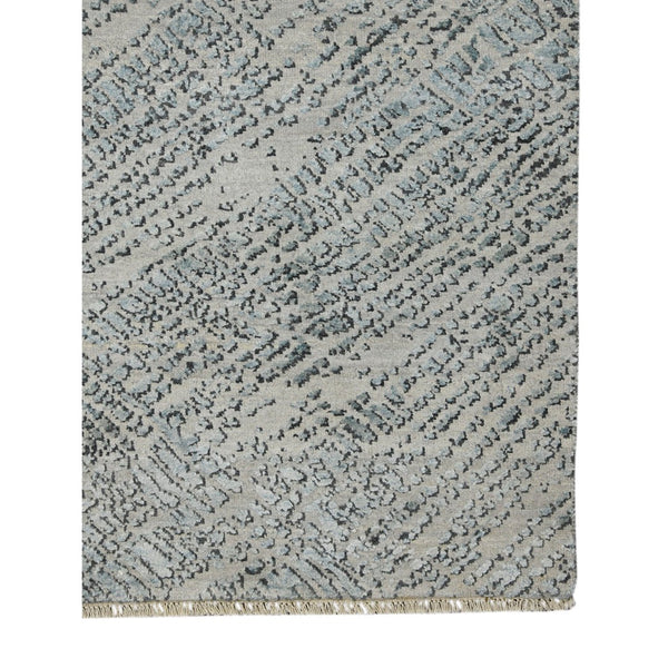 AMER Rugs Majestic MAJ-5 Hand-Knotted Abstract Modern & Contemporary Area Rug Blue 10' x 14'