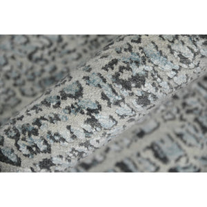 AMER Rugs Majestic MAJ-5 Hand-Knotted Abstract Modern & Contemporary Area Rug Blue 10' x 14'
