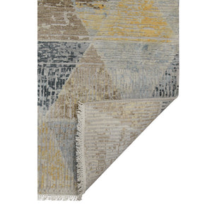 AMER Rugs Majestic MAJ-52 Hand-Knotted Geometric Modern & Contemporary Area Rug Ivory 10' x 14'