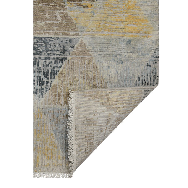 AMER Rugs Majestic MAJ-52 Hand-Knotted Geometric Modern & Contemporary Area Rug Ivory 10' x 14'