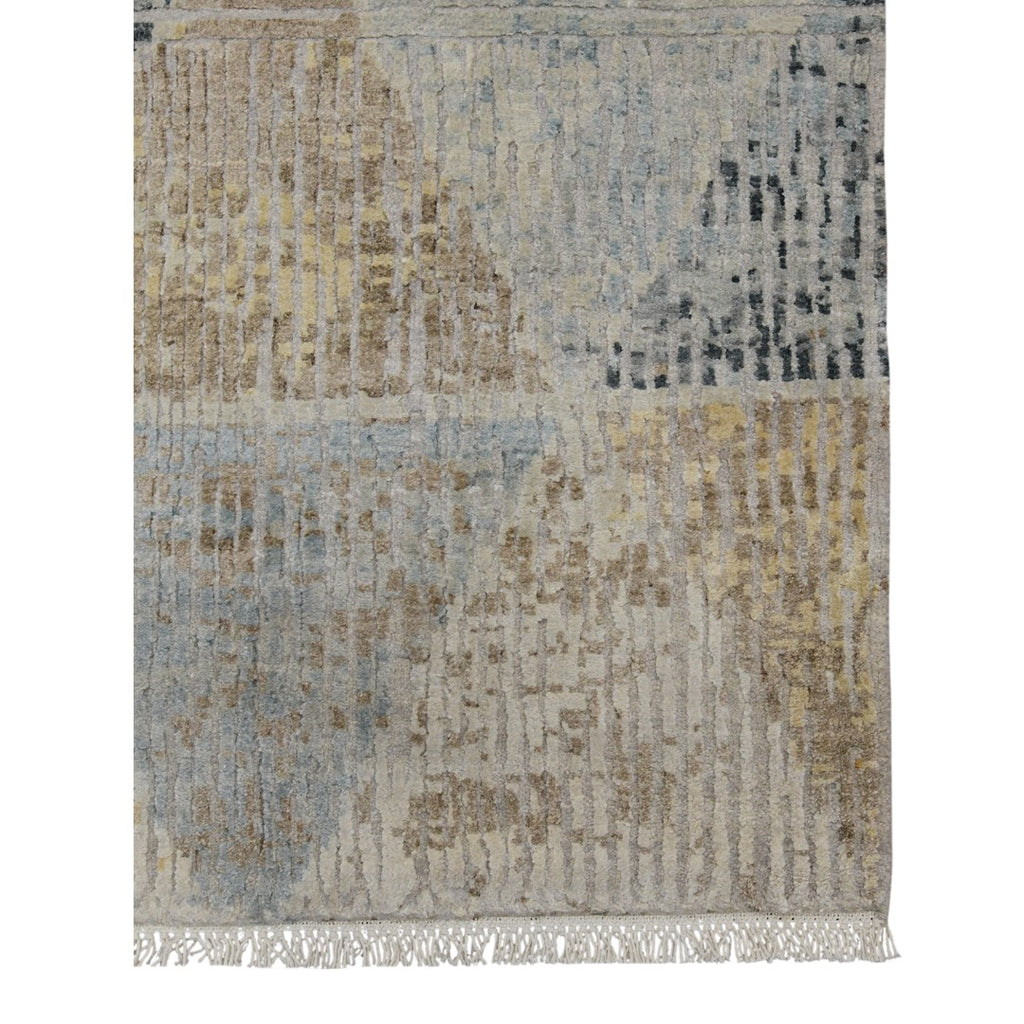 AMER Rugs Majestic MAJ-52 Hand-Knotted Geometric Modern & Contemporary Area Rug Ivory 10' x 14'