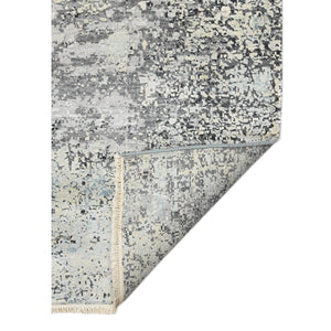 AMER Rugs Majestic MAJ-6 Hand-Knotted Abstract Modern & Contemporary Area Rug Ivory/Blue 10' x 14'