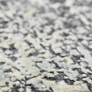 AMER Rugs Majestic MAJ-6 Hand-Knotted Abstract Modern & Contemporary Area Rug Ivory/Blue 10' x 14'